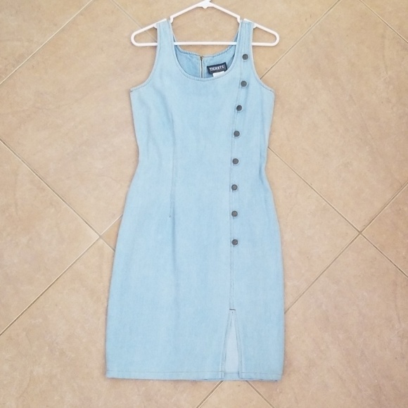 American Vintage Dresses & Skirts - VTG 90s Light Blue Jean Dress